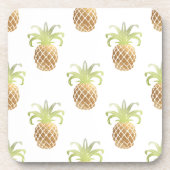 PixDezines Faux Gold Pineapples/DIY background Drankjes Onderzetter (Voorkant)