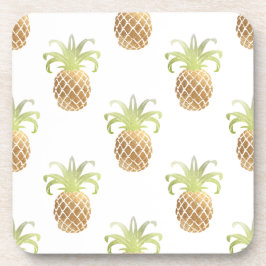 PixDezines Faux Gold Pineapples/DIY background Drankjes Onderzetter