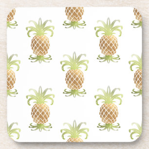 PixDezines Faux Gold Pineapples/DIY background Drankjes Onderzetter