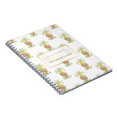 PixDezines Faux Gold Pineapples/DIY background Notitieboek (Rechterzijde)