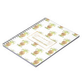 PixDezines Faux Gold Pineapples/DIY background Notitieboek (Linkerzijde)