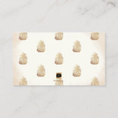 PixDezines Faux Gold Pinecone Plaatskaarten Plaatskaartje (Achterkant)