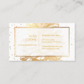 PixDezines FAUX GOLD PINECONES/DIY achtergrond Visitekaartje (Achterkant)