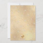 PixDezines Faux Gold+Platinum Talitz Bat Mitzvah Kaart (Achterkant)