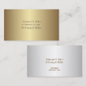 PixDezines faux Gold+Silver/DIY fonts+Color Visitekaartje (Voorkant / Achterkant)