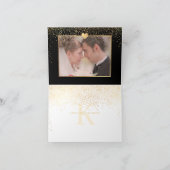 PixDezines Faux Gold Speckles/Bedankt Bedankkaart (Binnen)