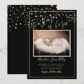 PixDezines Faux Gold Stars, A Star is Born Kaart (Voorkant / Achterkant)