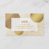 PixDezines faux gold stippen Visitekaartje (Achterkant)