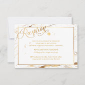 PixDezines Faux Gold Veins Marble Reception (Voorkant)