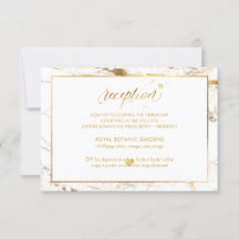 PixDezines Faux Gold Veins Marble Reception