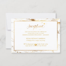 PixDezines Faux Gold Veins Marble Reception