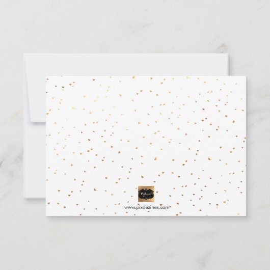 PixDezines Faux Gold zal je als eerbetoon doen Kaart (Achterkant)