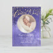 PixDezines Faux Gold + Zilver, Over de Maan Kaart (Staand voorkant)