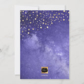 PixDezines Faux Gold + Zilver, Over de Maan Kaart (Achterkant)