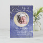 PixDezines Faux Gold + Zilver, Over de Maan Kaart (Staand voorkant)