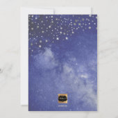 PixDezines Faux Gold + Zilver, Over de Maan Kaart (Achterkant)