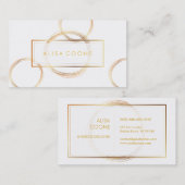 PixDezines faux goudbaars Visitekaartje (Voorkant / Achterkant)