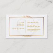 PixDezines faux goudbaars Visitekaartje (Achterkant)