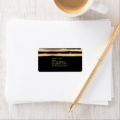 PixDezines faux gouden folie strepen Etiket (Insitu)