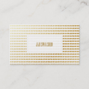 PixDezines faux gouden stippen/strepen Visitekaartje