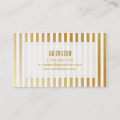 PixDezines faux gouden strepen Visitekaartje (Achterkant)