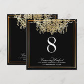 PixDezines faux goudkaarsen/tabelnummers Kaart (Voorkant / Achterkant)