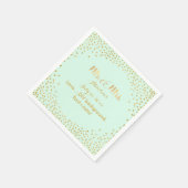 PixDezines faux goudvlekken/DIY kleur/munt Servet (Hoek)