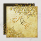 PixDezines faux goudzirls Kaart (Voorkant / Achterkant)