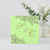 PixDezines  faux goudzirls Kaart (Staand voorkant)