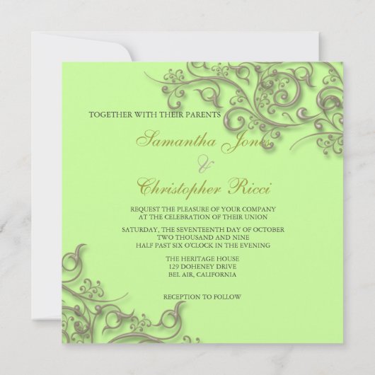 PixDezines faux goudzirls Kaart (Achterkant)