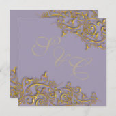 PixDezines  faux goudzirls Kaart (Voorkant / Achterkant)