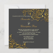 PixDezines  faux goudzirls Kaart (Achterkant)