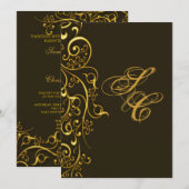 PixDezines  faux goudzirls Kaart (Voorkant / Achterkant)