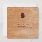 PixDezines faux-houtfineer+eikenbomen Kaart (Voorkant)