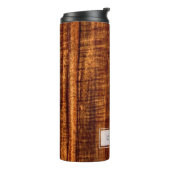 PixDezines Faux Koa Houten Textuur Thermosbeker (Gedraaid links)