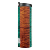 PixDezines Faux Koa Wood Longboard Thermosbeker (Geroteerd rechts)