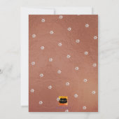 PixDezines Faux Koper + Platina Bat Mitzvah Kaart (Achterkant)