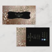 PixDezines faux koperflora damast/doe-het-zelf ach Visitekaartje (Voorkant / Achterkant)