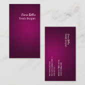 PixDezines faux linen merlot Visitekaartje (Voorkant / Achterkant)