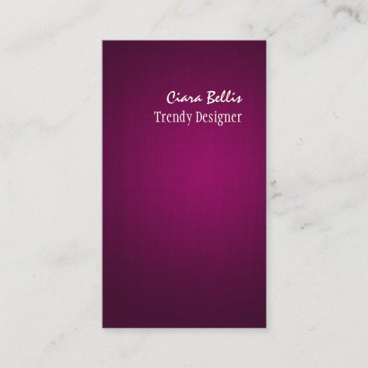 PixDezines faux linen merlot Visitekaartje (Voorkant)