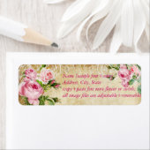 PixDezines faux perkament +  rozen Etiket (Insitu)