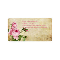 PixDezines faux perkament +  rozen