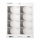 PixDezines faux platina flora damast Etiket (Full Sheet)