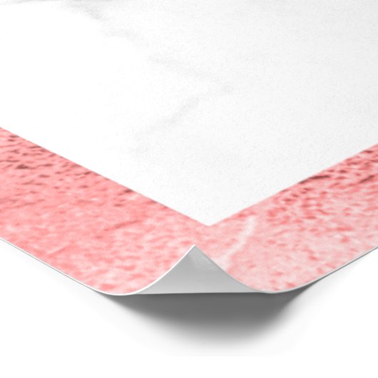 PixDezines Faux Roos Gold Chandelier/Heart/Marble Poster (Hoek)