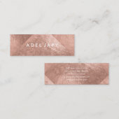 PixDezines Faux Roos Gold Foil Tiles Mini Visitekaartje (Voorkant / Achterkant)