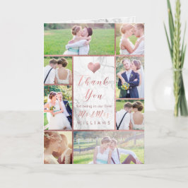 PixDezines Faux Roos Gold Foto's Hartelijk dank/Ma Bedankkaart