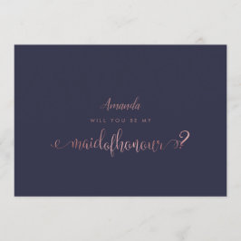 PixDezines Faux Roos Gold Maid of Honor Kaart