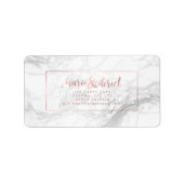 PixDezines Faux Roos Gold+Marble+DIY Achtergrond Etiket (Voorkant)