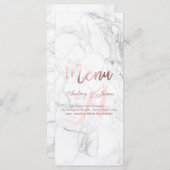 PixDezines Faux Roos Gold/Marble/Menu Menu (Voorkant / Achterkant)