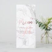 PixDezines Faux Roos Gold/Marble/Menu Menu (Staand voorkant)